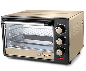 Viva Home Appliances Oven Toaster Grill with 5 Accessories Function Auto-Shut Off, Heat-Resistant Tempered Glass, Multi-Stage Heat Selection | | Bake, Grill, Roast | Easy Clean (Gold) price in .
