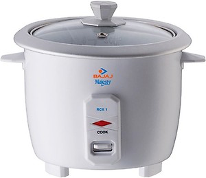 Bajaj Majesty RCX 1 Mini 0.4-Litre 200-Watt Multifunction Rice cooker price in India.