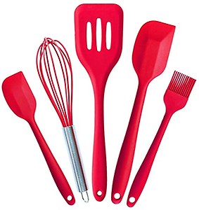 FALONG Silicone Kitchen Utensils Spoon Set Cooking & Baking Tool Sets Non-Toxic Hygienic Safety Heat Resistant price in India.