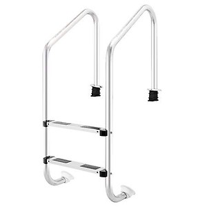 WATERTECH SYSTEMS Residential Swimming Pool Ladder, 2 Steps Overflow Model,Heavy Quality SS 304 Steel price in India.