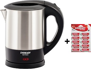Eveready KET503 1-Litre Kettle (Silver) price in India.