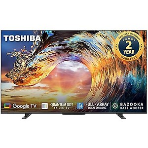 Toshiba 139 cm (55 inches) 4K Ultra HD Smart QLED Google TV 55M550LP (Black)