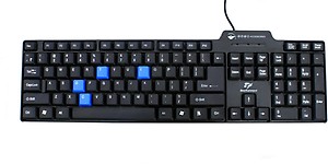 Pisen BeeKonnect KB101 Wired Keyboard-Black price in India.