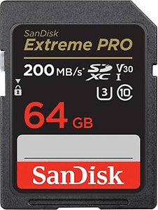 SanDisk Extreme Pro 64 GB SDHC Class 10 200 MB/s Memory Card
