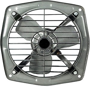 VARSHINE Fresh Air EXHAUST FAN || 225 mm (9 inch) with 1 Season Safety Grid High Speed Copper Winding for Kitchen Bathroom - Black || IS :996 Approved Motor price in India.
