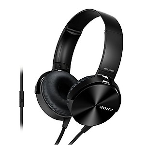 SONY XB450AP Wired Headset  (Black, On the Ear) price in .