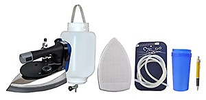 Hanumeto Electric Professional Steam Iron Silti Es300L-B Big Base And Big Bottle Gravity Feed Iron With 6 Ltr Bottle, Anti Shine Teflon Shoe And Water Filter (Not Meant For Home Usage). price in India.