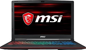 MSI GP (Core i7- 8th Gen / 16 GB / 1 TB HDD + 256 GB SSD / 39.62 cm (15.6 Inch) FHD / Windows 10 Home / 6 GB Graphics) GP63 8RE-442IN Gaming Laptop  (Black, 2.2 kg) price in India.