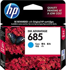 HP 685 Cyan Original Ink Advantage Cartridge CZ122AA price in India.