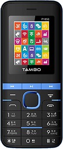 TAMBO P1850 (2500mah Battery 60 Days Standby) Black& Blue price in India.