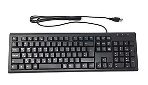 Solidtek Bilingual Korean English Black USB Wired Computer Keyboard price in India.