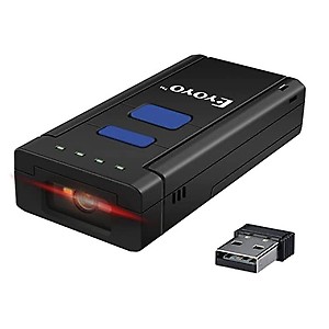 Eyoyo Mini 1D Wireless Barcode Scanner Bluetooth,3-in-1 Bluetooth&2.4G Wireless&Wired Connection, Portable Inventory Bar Code Reader Compatible with iPhone, Android, Windows, Mac Tablets or Computers price in India.