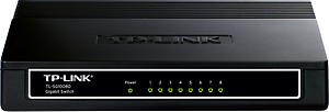 TP-LINK 10/100/1000 Mbps 8 Ports Switch (TL-SG1008D) price in India.