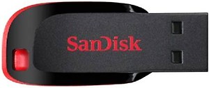 SanDisk Cruzer Blade USB 2.0 (Black, Red) 64 GB Pen Drive  (Black) price in India.