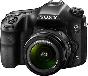 Sony ILCA-68K 24.2MP Camera with 18-55 mm Zoom Lens (Black) price in India.