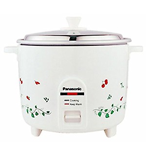 Panasonic SR-WA10 1.0 Liter Rice Cooker, White price in India.