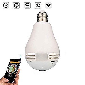 bluelex V380 Bulb 360° Camera View Fisheye Lens IP HD 2MP Camera with Remote Monitoring and Motion Detection price in India.
