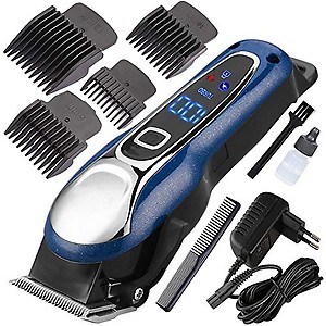 UP Hair Clipper Professional Hair Trimmer For Men Beard Electric Cutter Hair Cutting Machine Lcd Display Haircut Cordless Clipper price in India.
