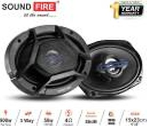SOUND FIRE Performance Series SF-6989 6x9 3-Way 900W MAX Co-Axial Car Speakers price in India.