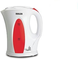 Inalsa Vapor 1.2 Liter 1300W Electric Kettle (White/Red) price in India.