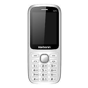 Karbonn K275 Dual SIM Mobile Phone - White Grey price in India.