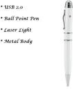 KBR PRODUCT 3 IN 1 FUNCTIONAL LASER LIGHT BALL PEN 16 GB Pen Drive  (White) price in India.