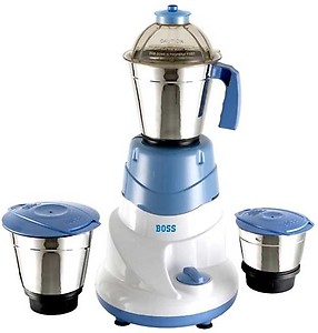 Boss Alltime B222 500-Watt Mixer Grinder (White and Blue) price in India.
