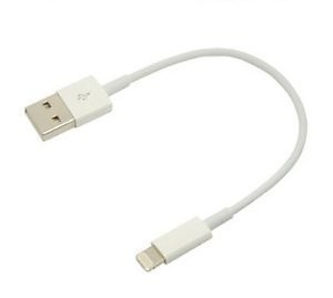 KriTech Short Powr Bank Length Charging and Data Sync Cable for IOS Devices iPhone 11Pro 11 11Pro Max XR XSMax XS 8 8Plus X 7Plus 7 SE 6S 6SPlus 6Plus 6 5S 5C 5 - White price in India.