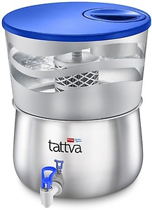 Prestige Tattva 1.0 16 L Gravity Based Water Purifier  (Steel) price in India.