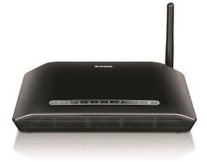 D-Link DSL-2730U Wireless-N 150 ADSL2+ 4-Port Router (Black), Works with RJ-11(Telephone Line Internet) of BSNL & MTNL, single_band (150 megabits_per_second) price in India.