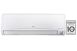 LG 1 Ton 3 Star Inverter Split AC (JS-Q12CPXD, White) price in India.