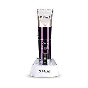 Groomiist PT-06 Cordless Beard Trimmer with 4 Combs Detachable & LED Display (Purple & Ivory) price in India.