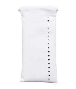 Swarovski element 1 stripe universal pouch White for iPhone 4/5/5S price in India.