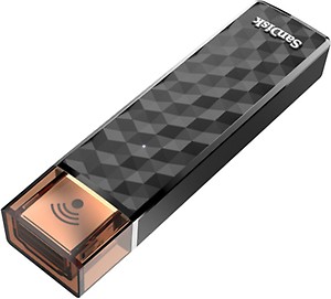 SanDisk Connect Wireless Stick 32 GB Pen Drive(Black) price in India.