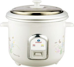 Everest EV 18 Electric Rice Cooker with 2 Aluminium Cooking Pans (1.8 L, White) (Elite) price in India.