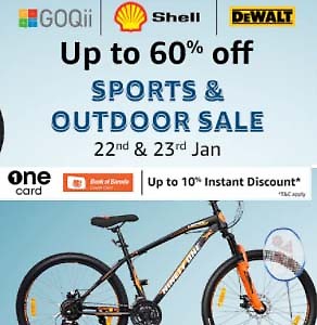 Fitness & sports gear up to 60% off