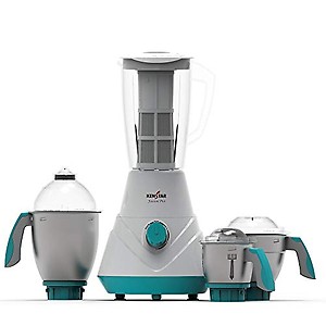 Kenstar Fusion Pro 750-Watt Mixer Grinder with 4 Jars (White & Blue, 3 Steel Jars and Extractor) price in India.