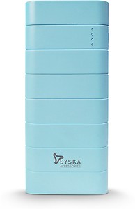 Syska 10000 mAh Power Bank (10 W, Fast Charging)  (Pink, Lithium-ion) price in India.