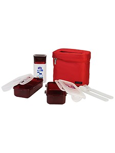 Lock&Lock 3Pcs Lunch Box Set With Red Bag price in India.