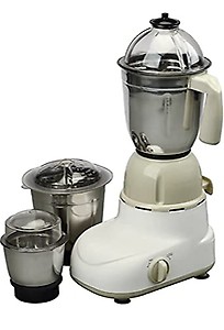 SHREE AVANTE SONET (500 Watt) Mixer Grinder with 3 Stainless Steel Jars - WHITE (2 JARS) price in India.