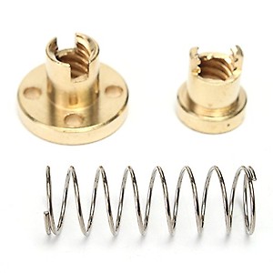 KRAAFTAR T8 Anti-Backlash Spring Loaded Nut for CNC Threaded Rod Lead Screw 8mm price in India.