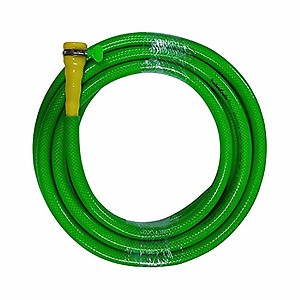 TechnoCrafts PVC Braided Hose for Floor Care 5 Meter (16.5 feet) 3/4" (0.75 Inch or 19mm) Bore Size - 3 Layered Hose Pipe with 1" Tap Connector & Butterfly Clamps price in India.