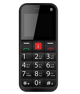 iBall Aasaan3 | Dual SIM | Specially for Senior & Blind - Grey price in India.