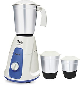 Inalsa POLO 3 JARS Polo 550 W Mixer Grinder (3 Jars, White, Blue) price in India.