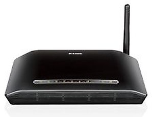 D-Link DSL-2730U Wireless-N 150 ADSL2+ 4-Port Router (Black), Works with RJ-11(Telephone Line Internet) of BSNL & MTNL, single_band (150 megabits_per_second) price in India.