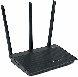 ASUS RT-AC53 AC750 Dual Band WiFi Router (Black) with high Power Design, VPN Server and time scheduling, Dual_Band (750 megabits_per_Second) price in India.
