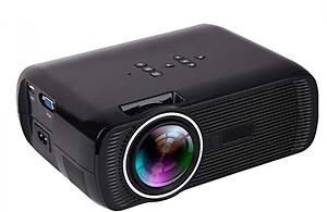 Punnkk P7 Full HD Projector 1800 Lumen 1080P LED LCD Home Theater Projector With HDMI, USB, VGA (1800 lm / 1 Speaker / Remote Controller) Portable Projector  (Black) price in India.
