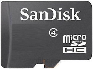 Sandisk 4GB Class 4 SDHC Memory Card price in India.