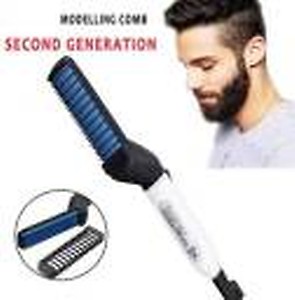 Bluebells India Hair Styler for Men Electric Beard Straightener Massage Hair brush Electric Hair Styler price in India.