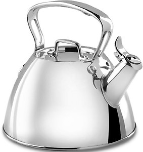 All-Clad E86199 Stainless Steel Specialty Cookware Tea Kettle, 2-Quart, Silver price in India.